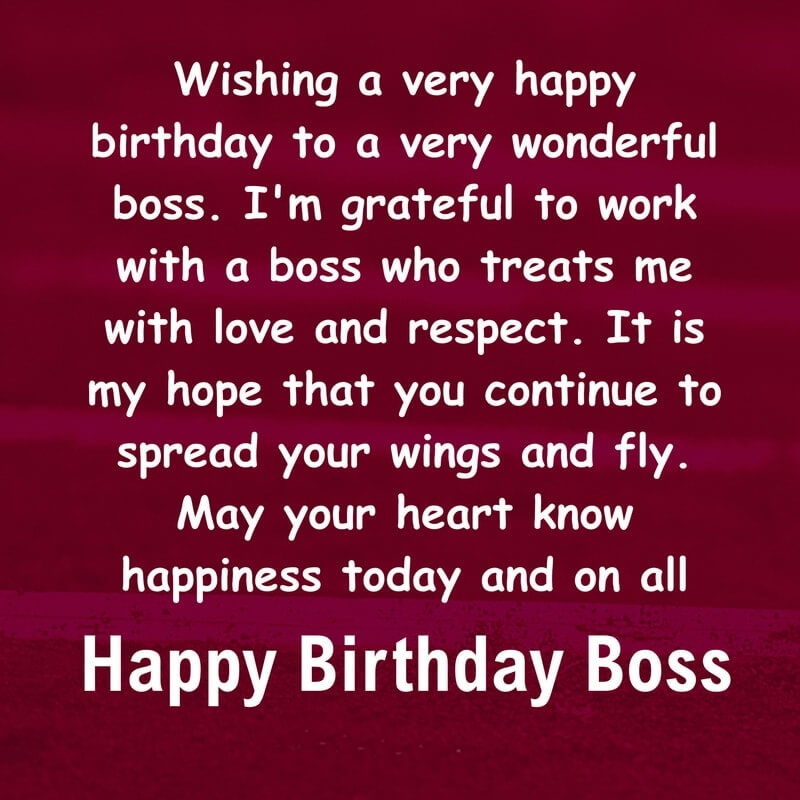 Happy Birthday Boss Quotes - KibrisPDR