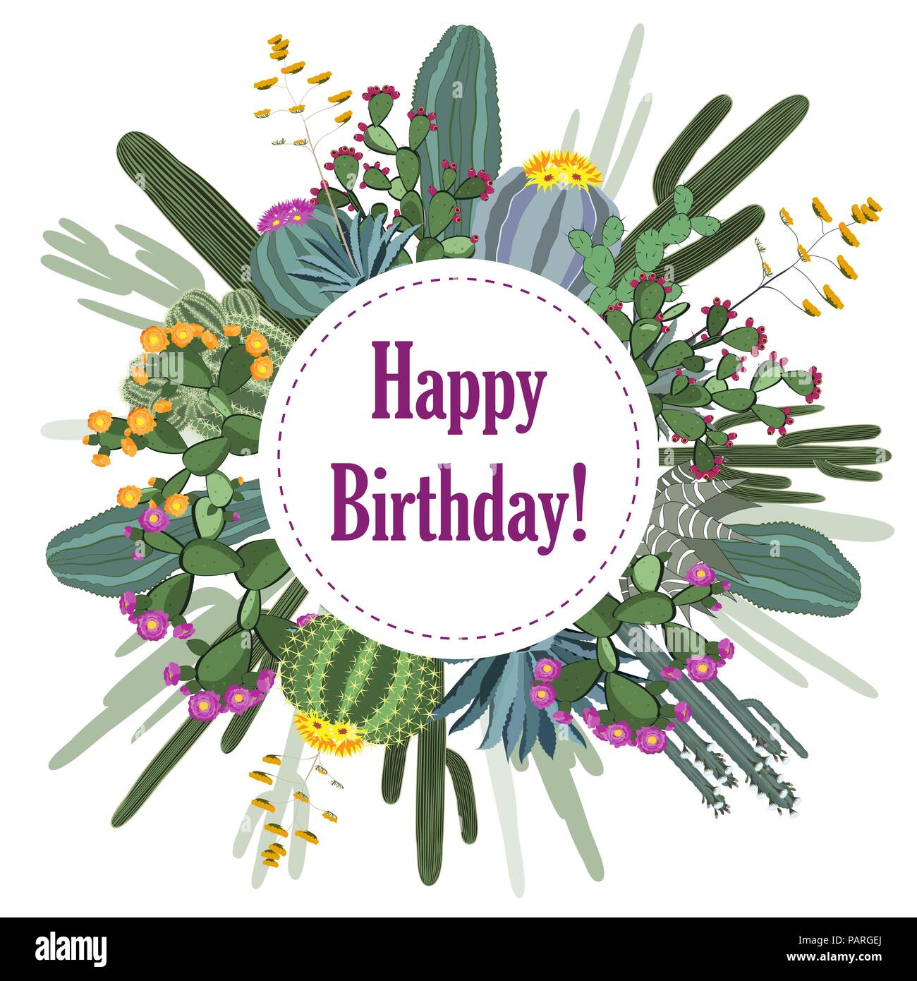 Detail Happy Birthday Cactus Image Nomer 7