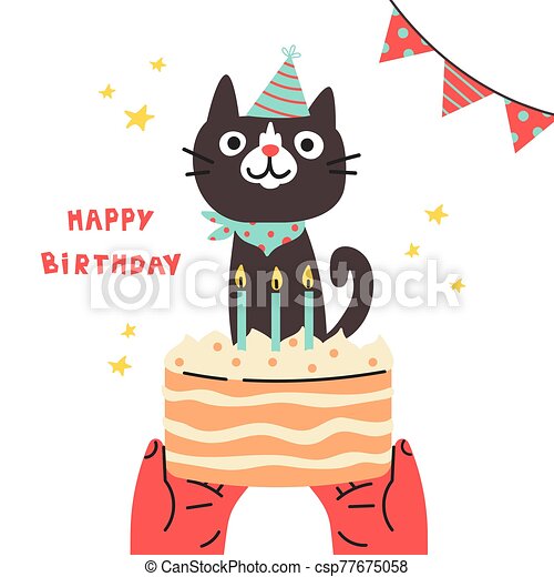 Detail Happy Birthday Cat Clipart Nomer 24