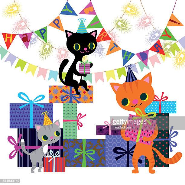 Detail Happy Birthday Cat Clipart Nomer 35