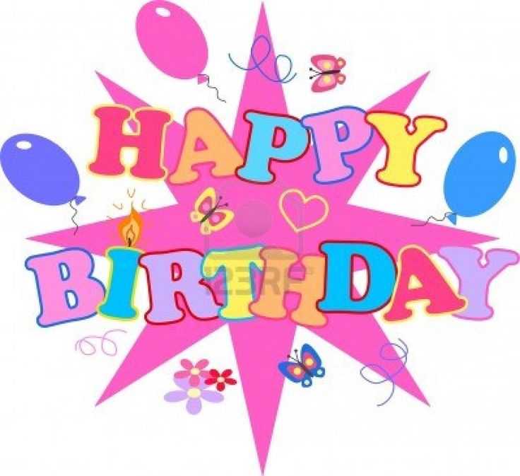 Detail Happy Birthday Clip Art Free Nomer 45