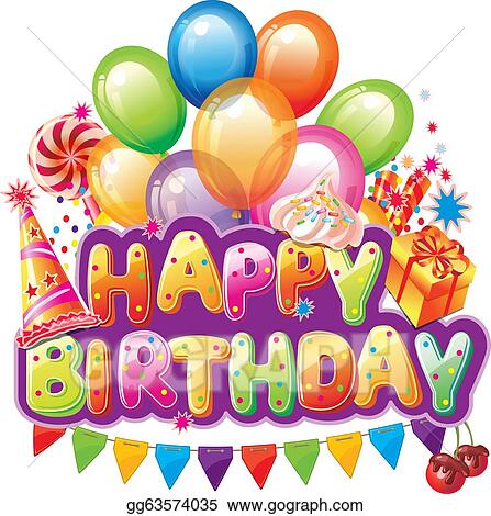 Detail Happy Birthday Clip Art Free Nomer 8