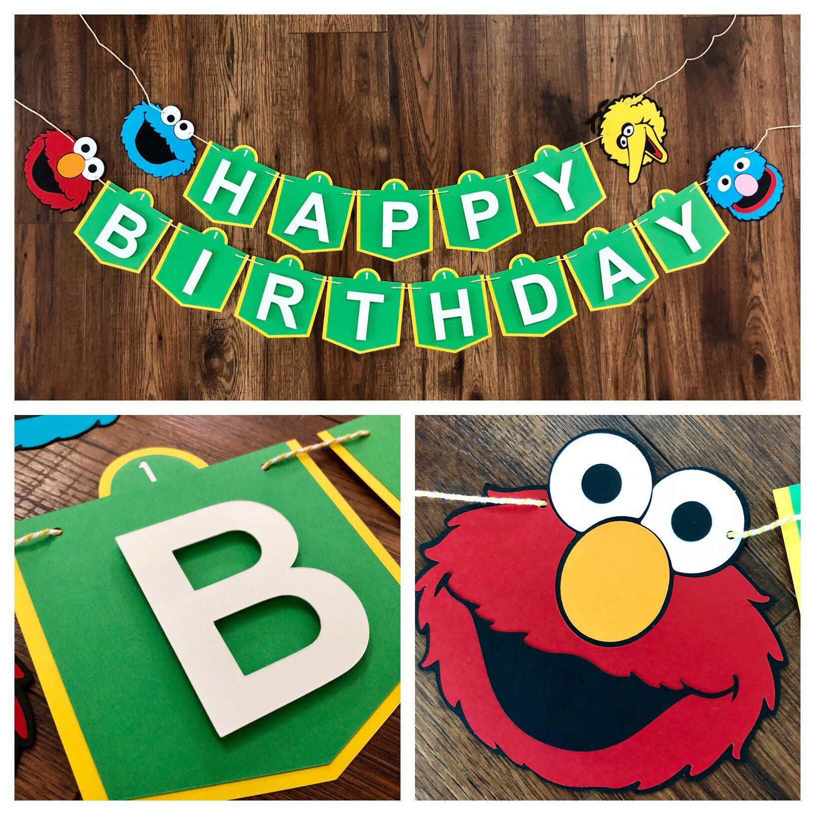 Detail Happy Birthday Elmo Banner Nomer 3