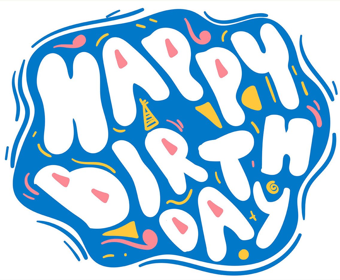 Detail Happy Birthday Font Art Nomer 29