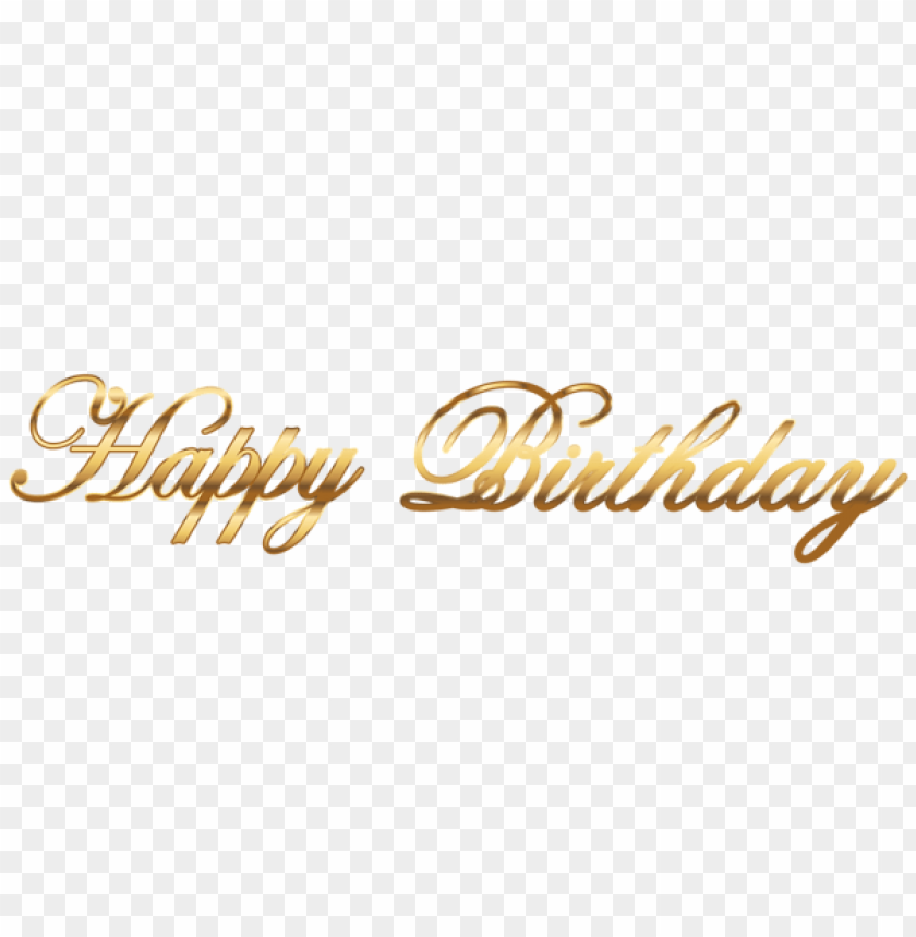 Detail Happy Birthday Gold Png Nomer 3