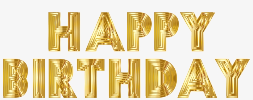 Detail Happy Birthday Gold Png Nomer 21