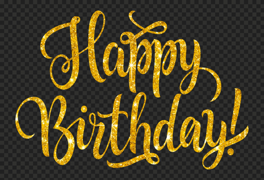 Detail Happy Birthday Gold Png Nomer 4