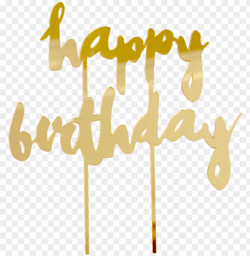 Detail Happy Birthday Gold Png Nomer 41