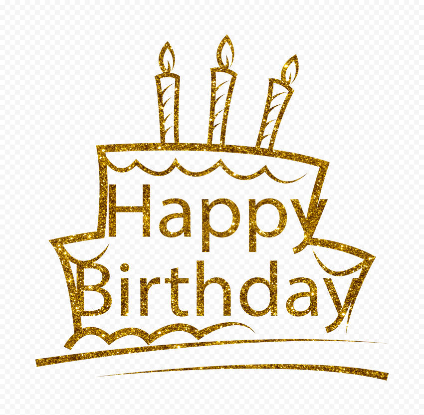 Detail Happy Birthday Gold Png Nomer 51