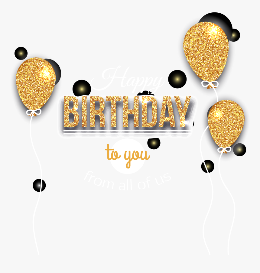 Detail Happy Birthday Gold Png Nomer 52