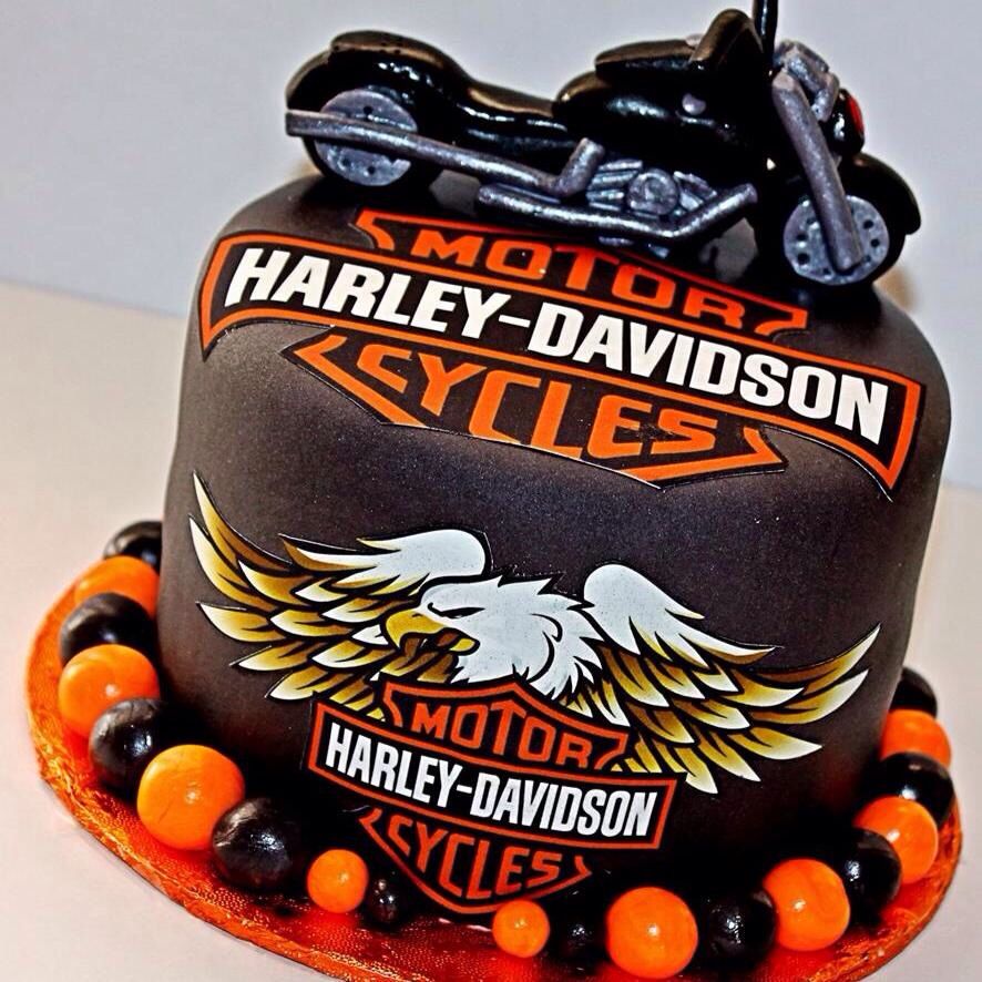 Detail Happy Birthday Harley Davidson Cake Nomer 15