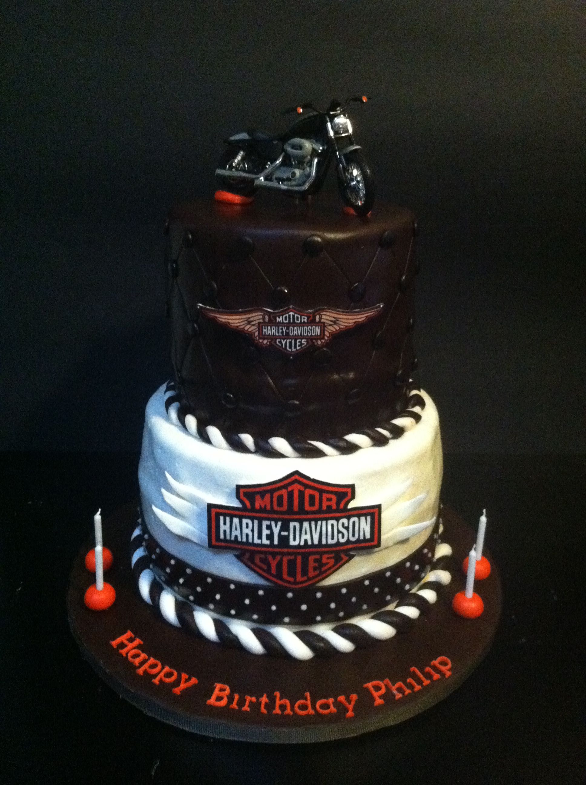 Detail Happy Birthday Harley Davidson Cake Nomer 19