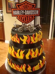 Detail Happy Birthday Harley Davidson Cake Nomer 23
