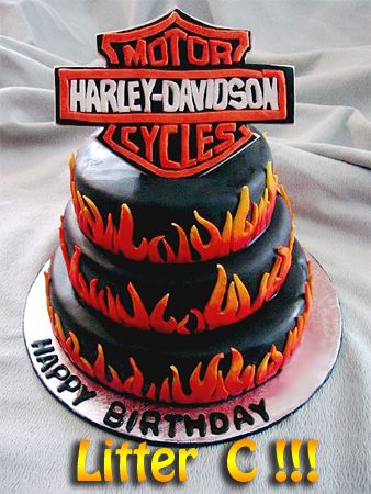Detail Happy Birthday Harley Davidson Cake Nomer 8