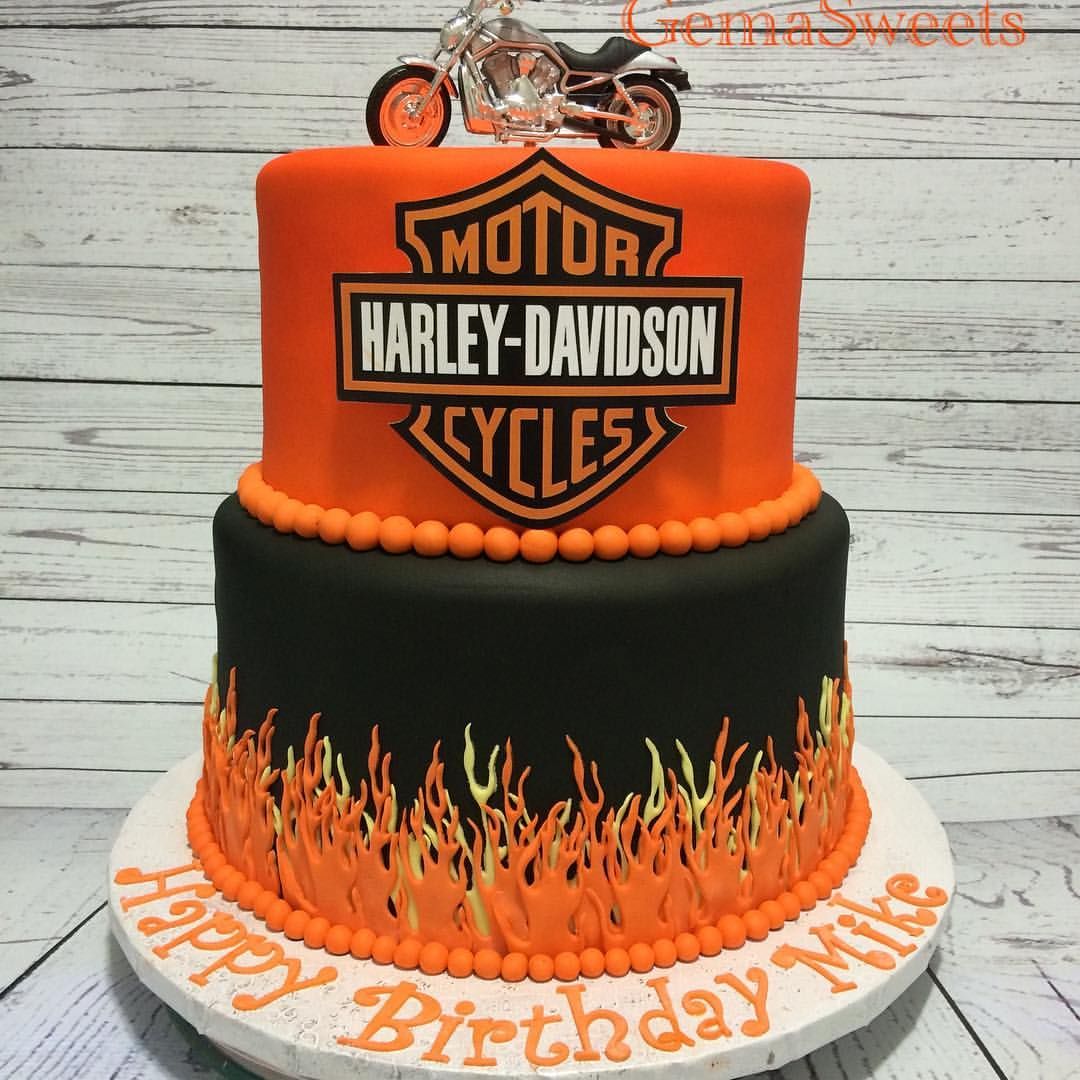 Detail Happy Birthday Harley Davidson Cake Nomer 10