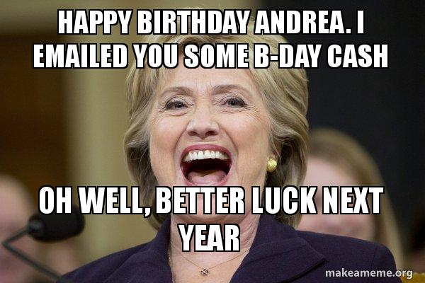 Detail Happy Birthday Hillary Clinton Meme Nomer 27