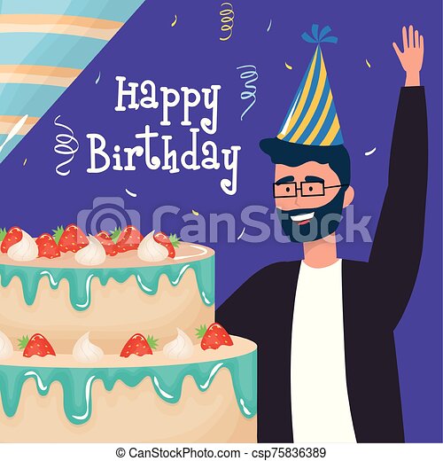 Detail Happy Birthday Man Clipart Nomer 36