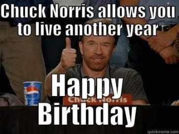 Happy Birthday Meme Chuck Norris - KibrisPDR