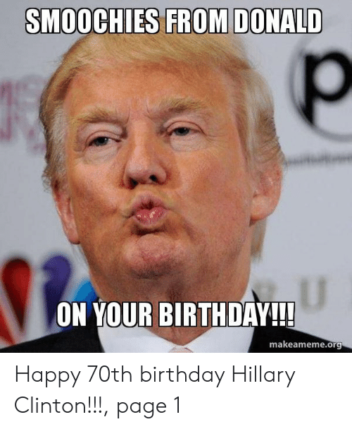 Detail Happy Birthday Meme Hillary Nomer 37