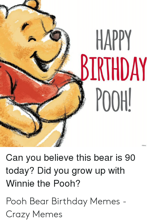 Detail Happy Birthday Pooh Bear Images Nomer 43