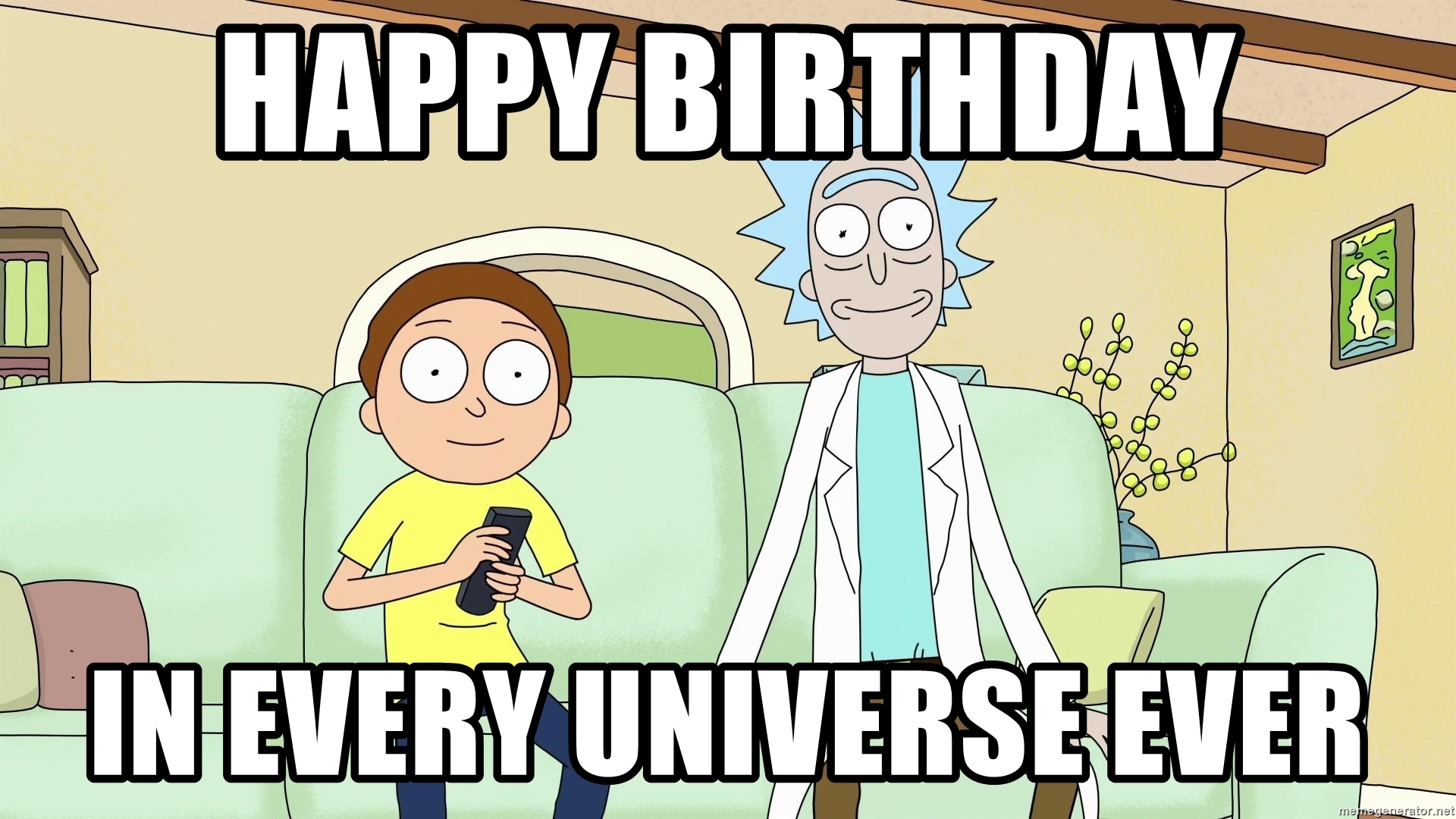 Detail Happy Birthday Rick And Morty Meme Nomer 2