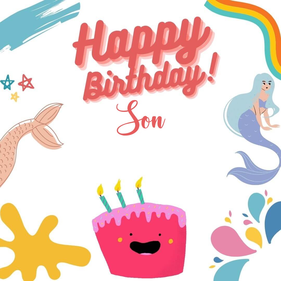 Detail Happy Birthday Son Free Clip Art Nomer 48