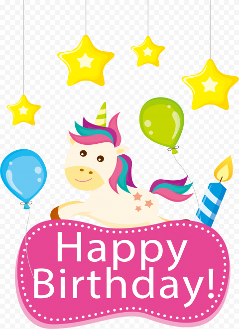 Detail Happy Birthday Unicorn Clipart Nomer 15