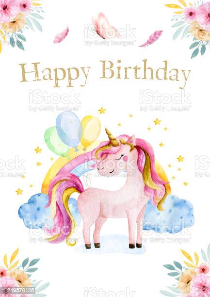 Detail Happy Birthday Unicorn Clipart Nomer 16