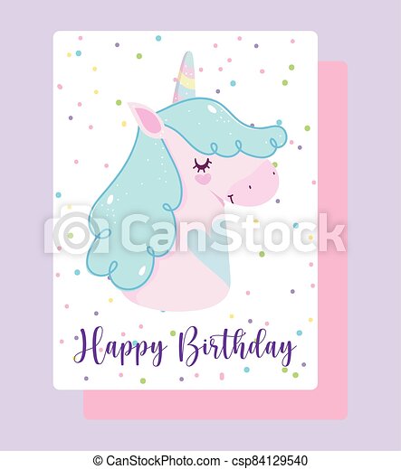 Detail Happy Birthday Unicorn Clipart Nomer 44