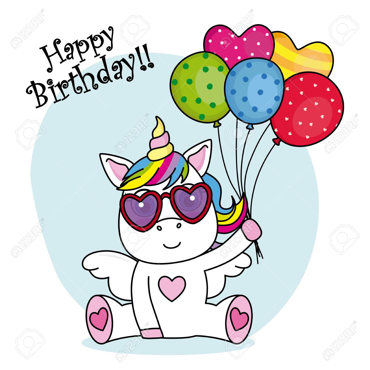 Detail Happy Birthday Unicorn Clipart Nomer 8