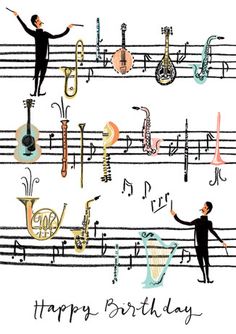 Detail Happy Birthday With Music Notes Images Nomer 34