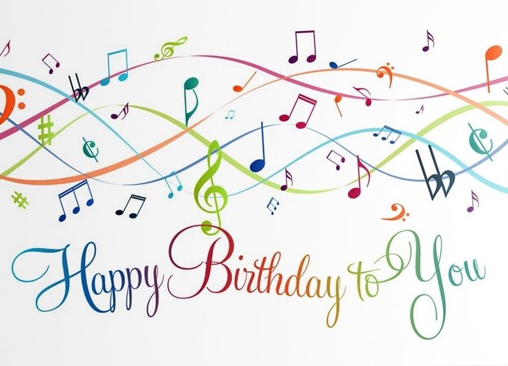 Detail Happy Birthday With Music Notes Images Nomer 5