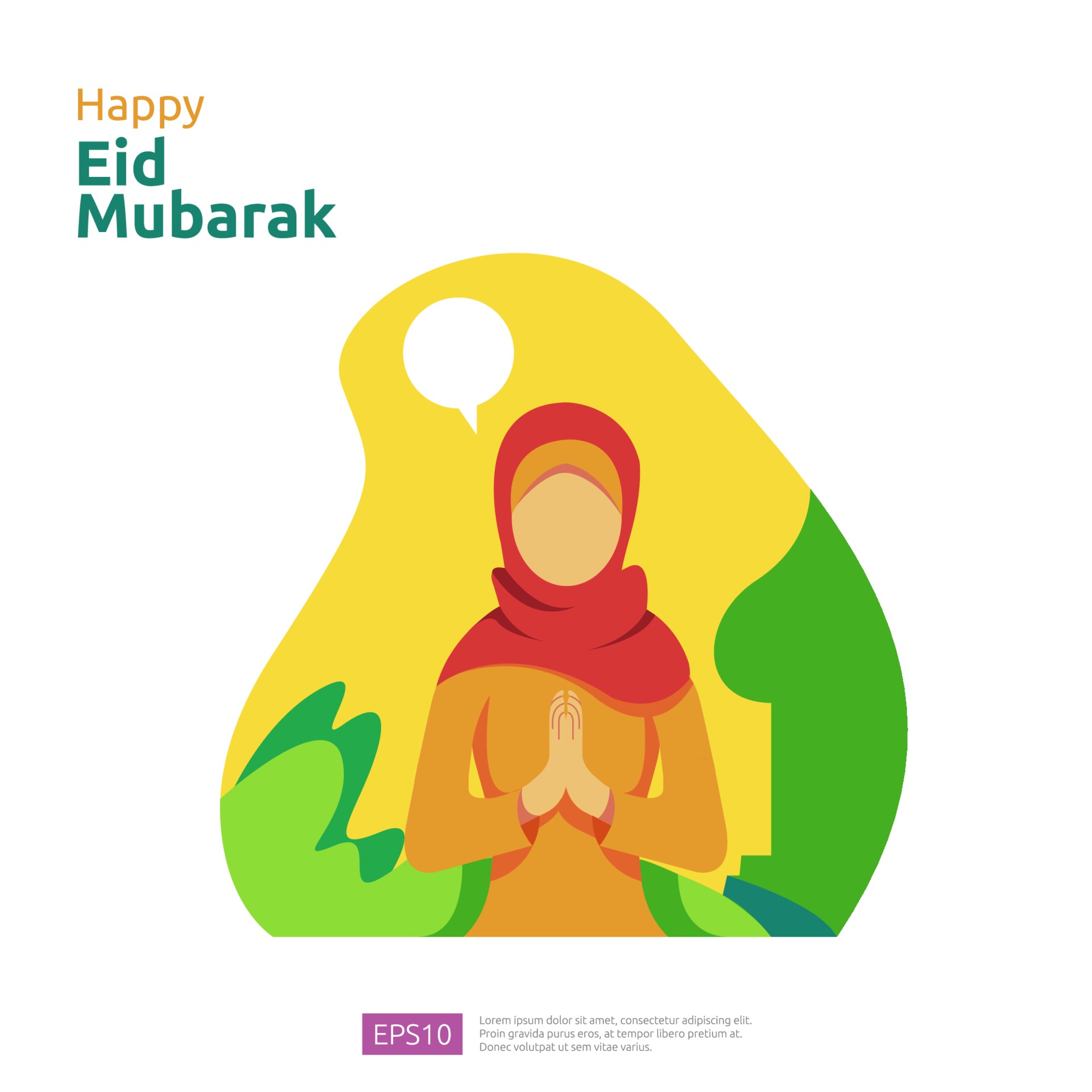 Detail Happy Eid Mubarak Design Nomer 34