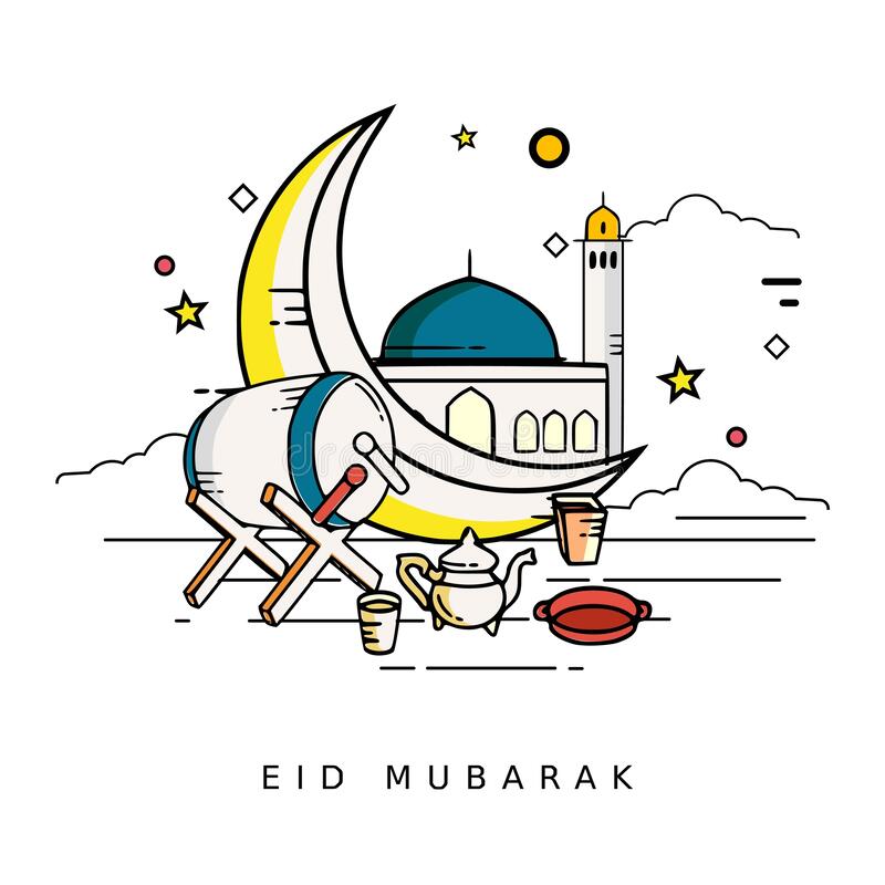 Detail Happy Eid Mubarak Design Nomer 45