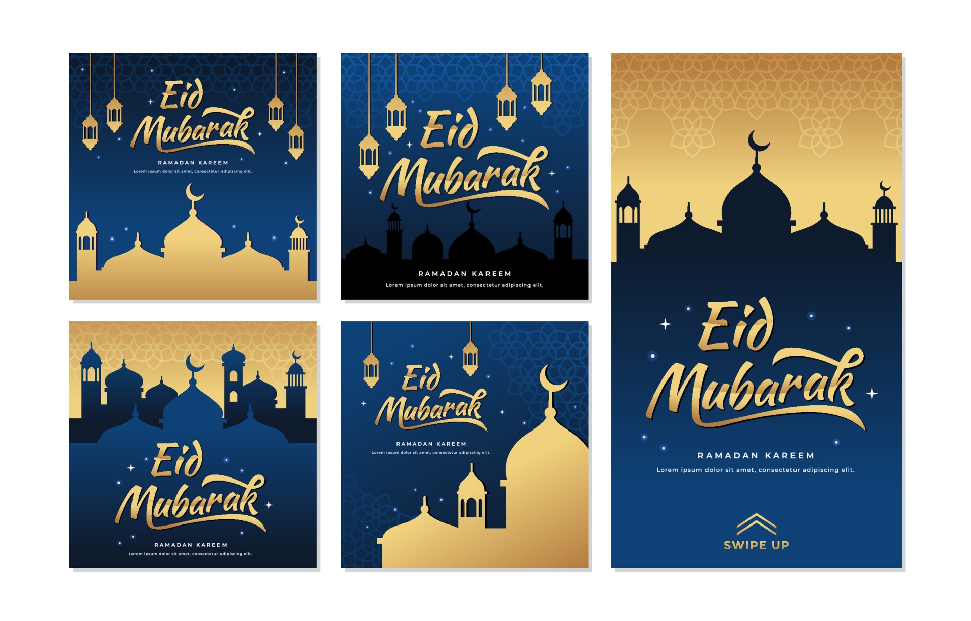 Detail Happy Eid Mubarak Vector Nomer 19