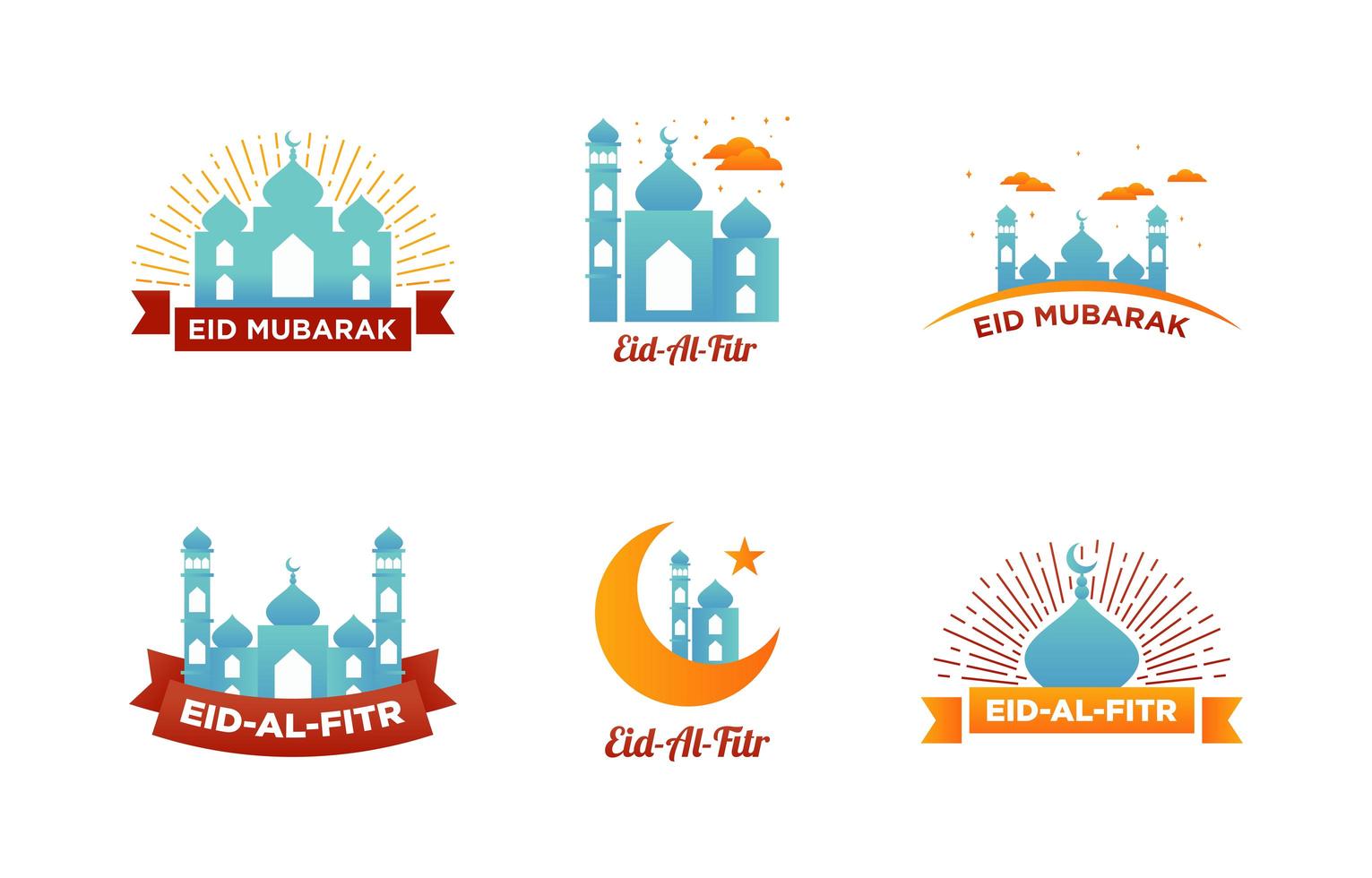 Detail Happy Eid Mubarak Vector Nomer 41