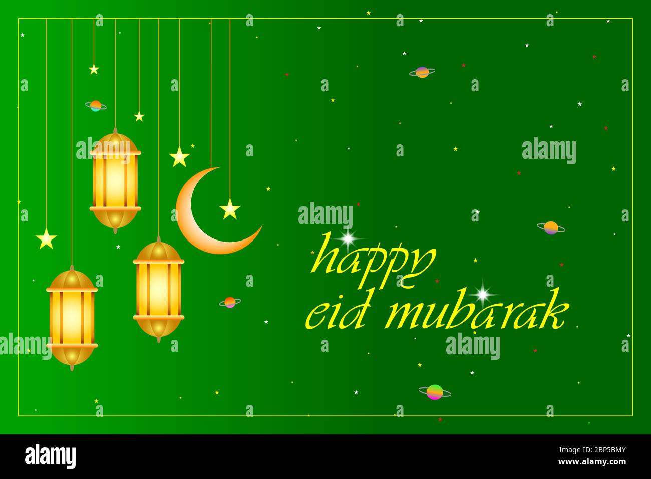 Detail Happy Eid Mubarak Vector Nomer 43