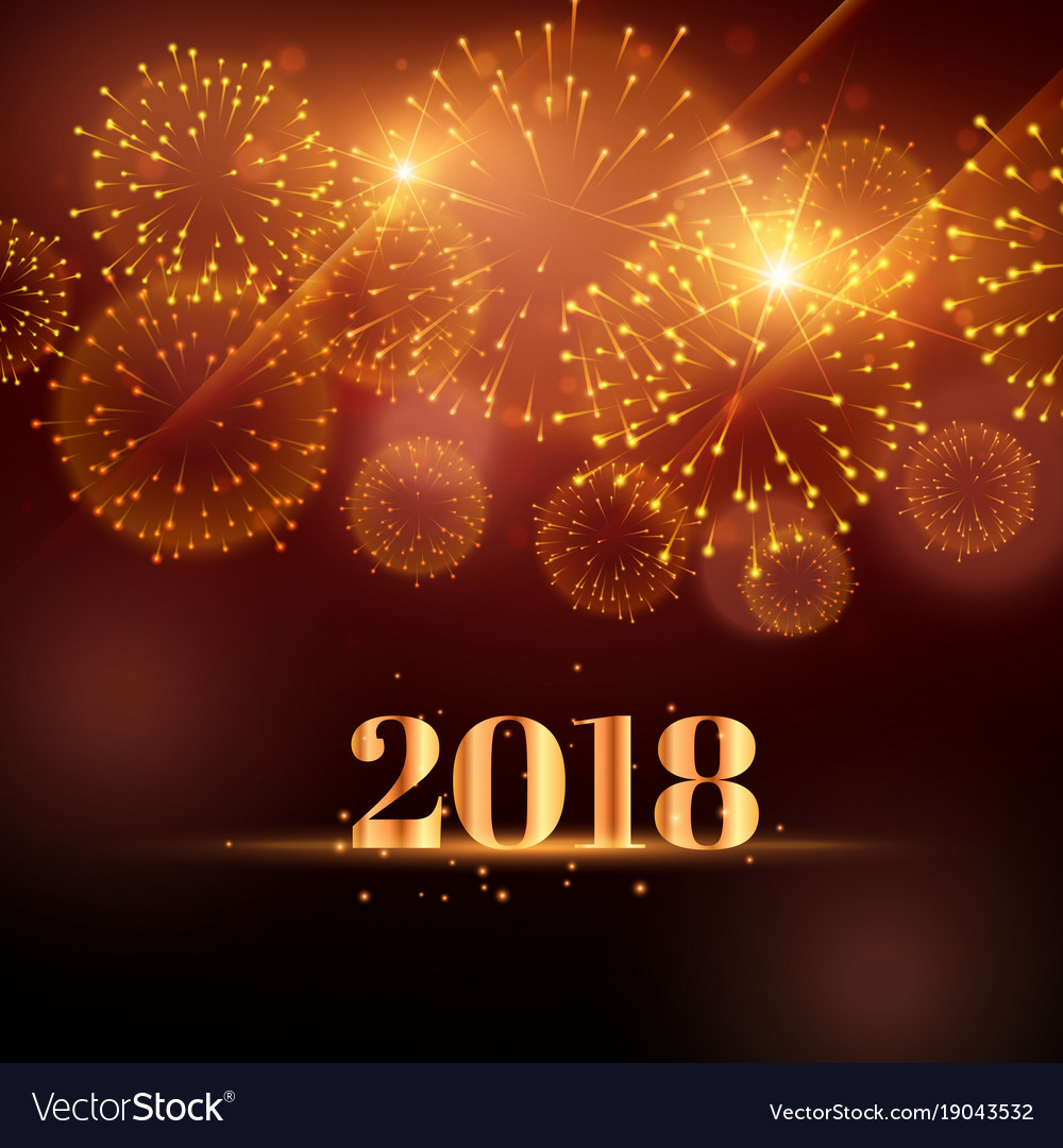 Detail Happy New Year 2018 Background Nomer 12