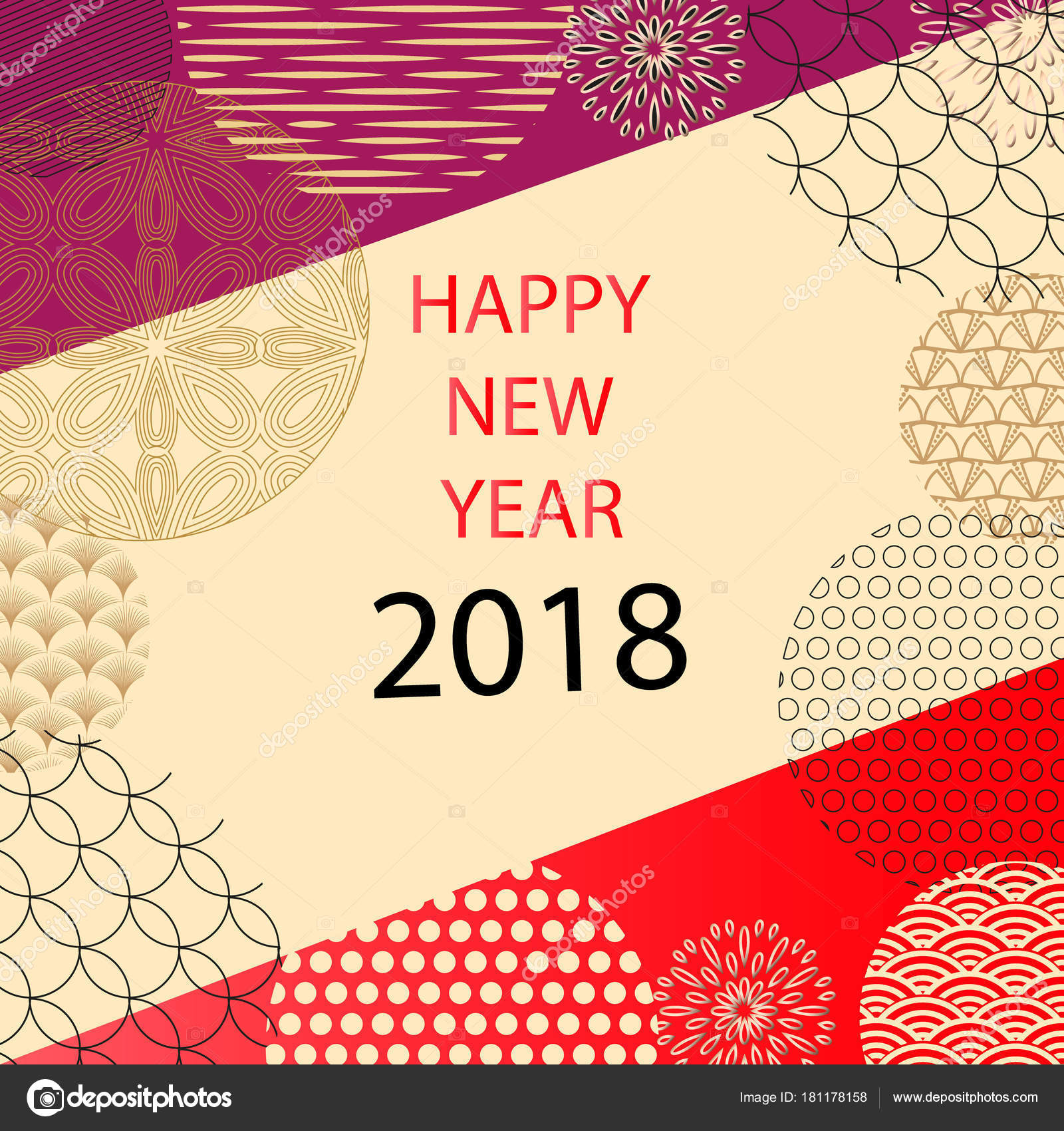 Detail Happy New Year 2018 Background Nomer 22