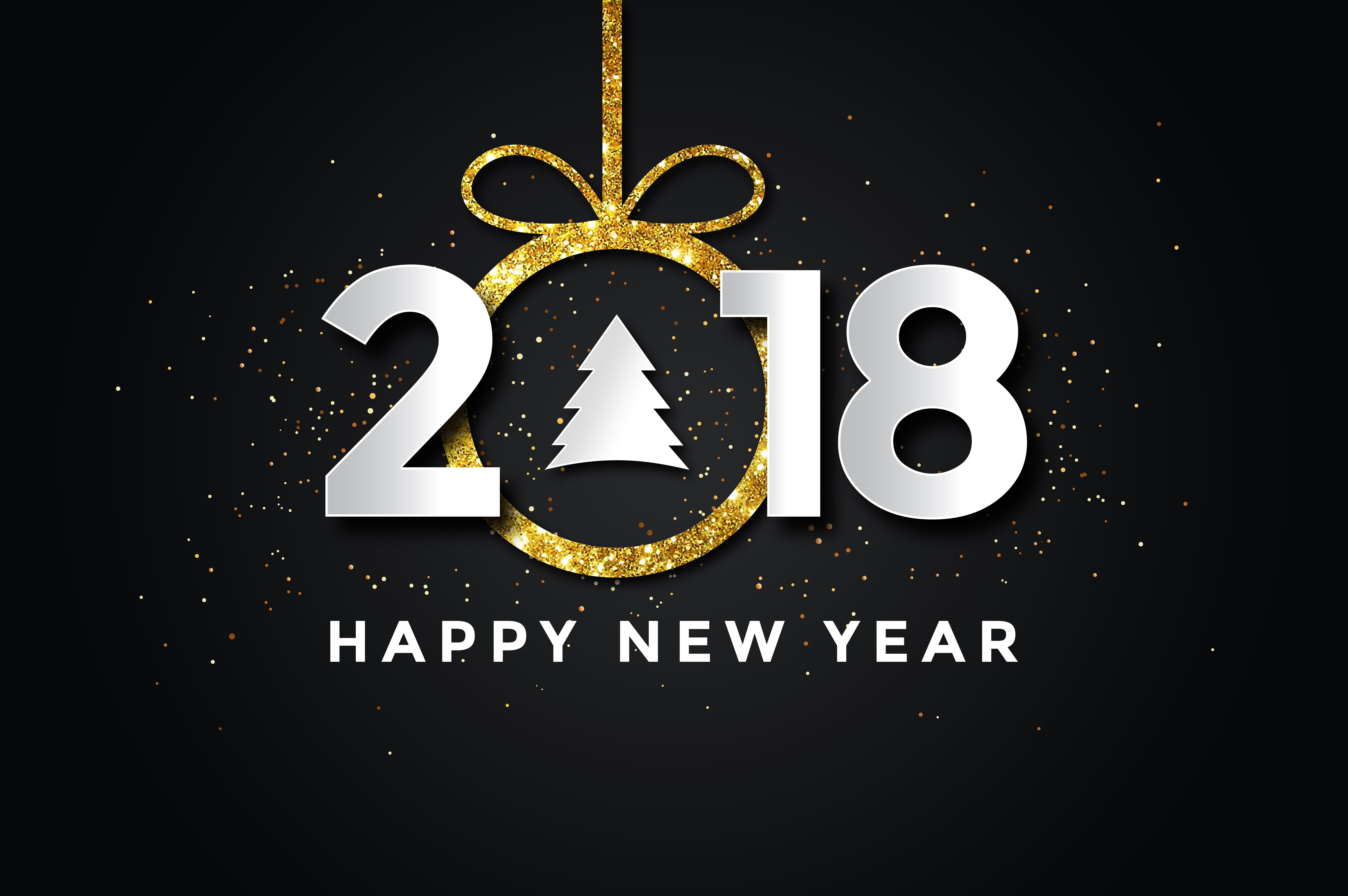 Detail Happy New Year 2018 Background Nomer 35