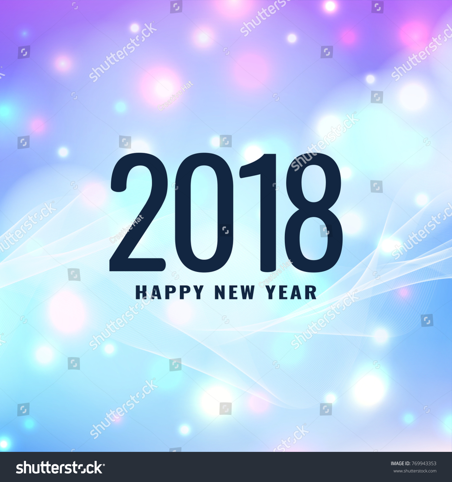 Detail Happy New Year 2018 Background Nomer 53