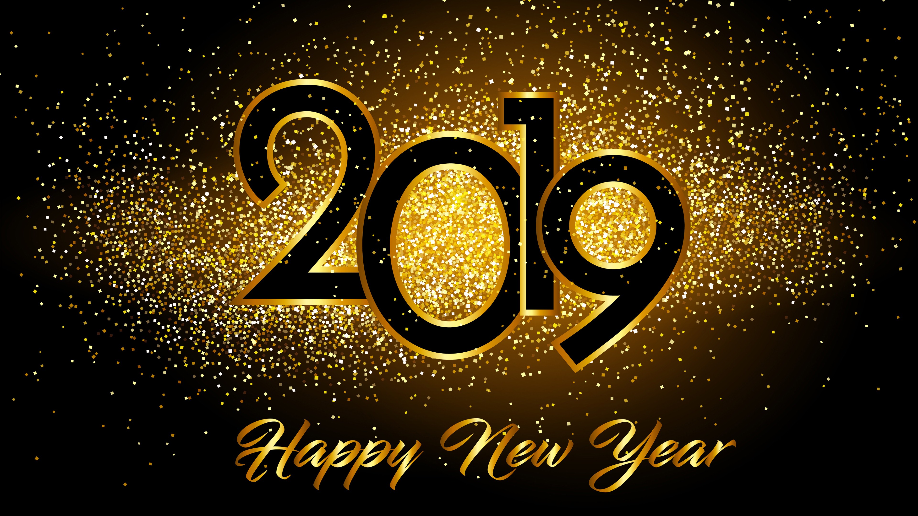 Detail Happy New Year 2019 Wallpaper Nomer 7