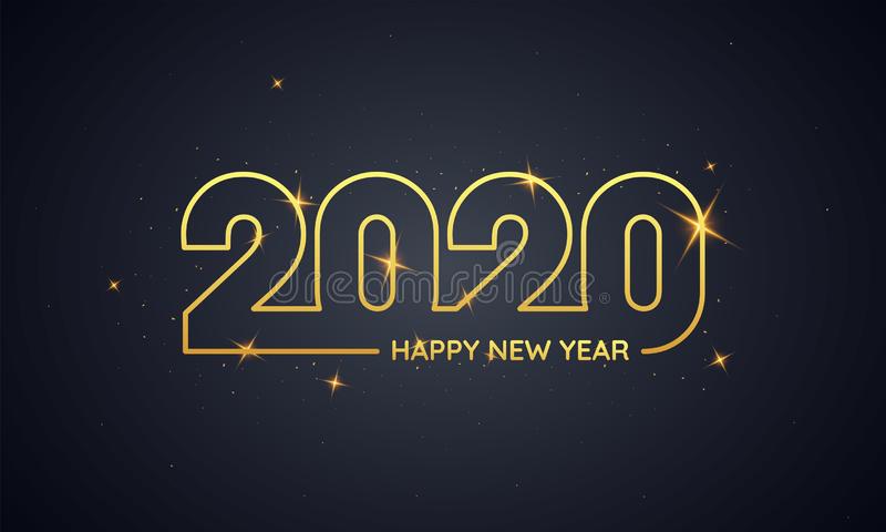 Detail Happy New Year 2020 Illustration Nomer 26