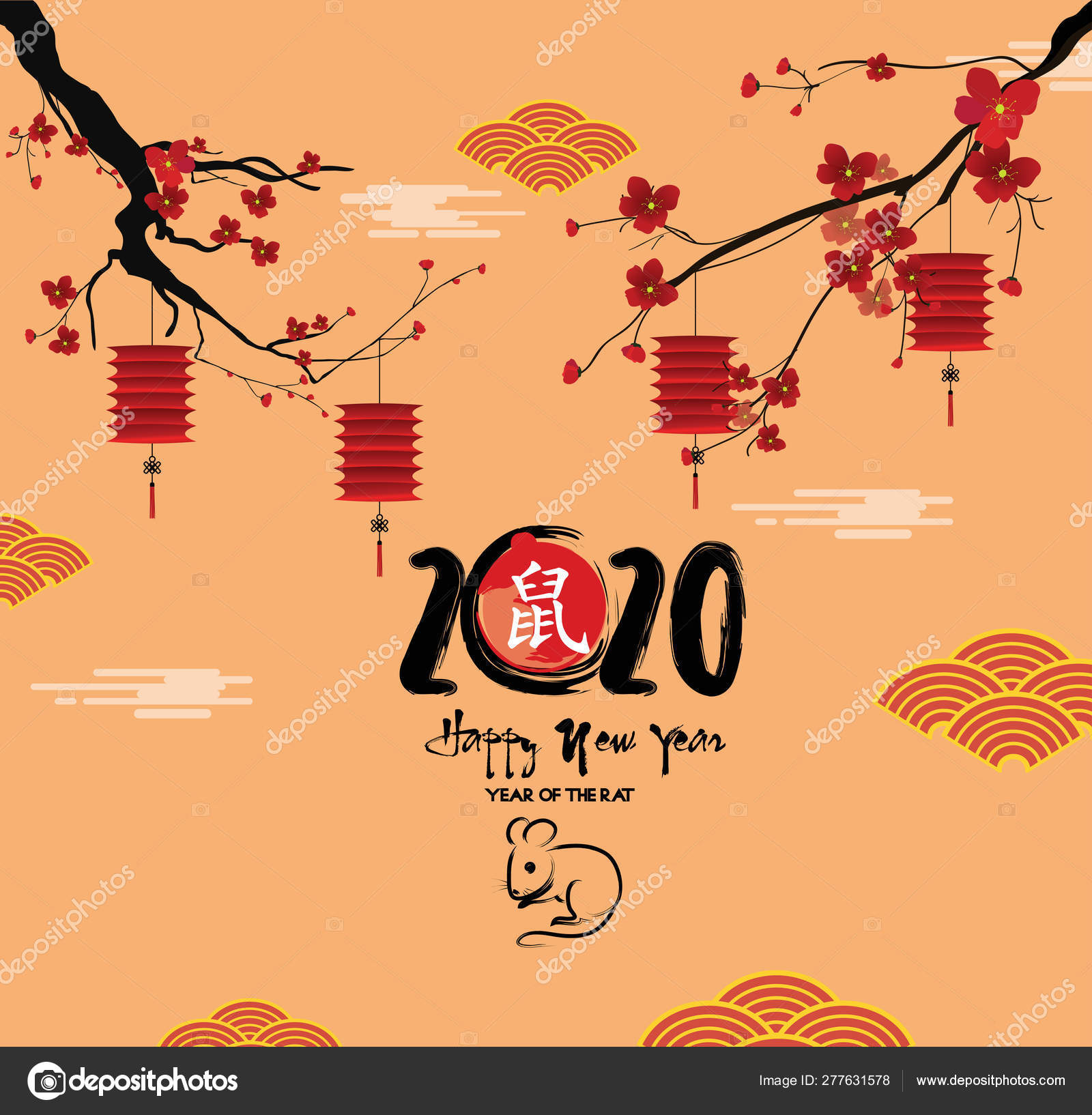 Detail Happy New Year 2020 Illustration Nomer 41