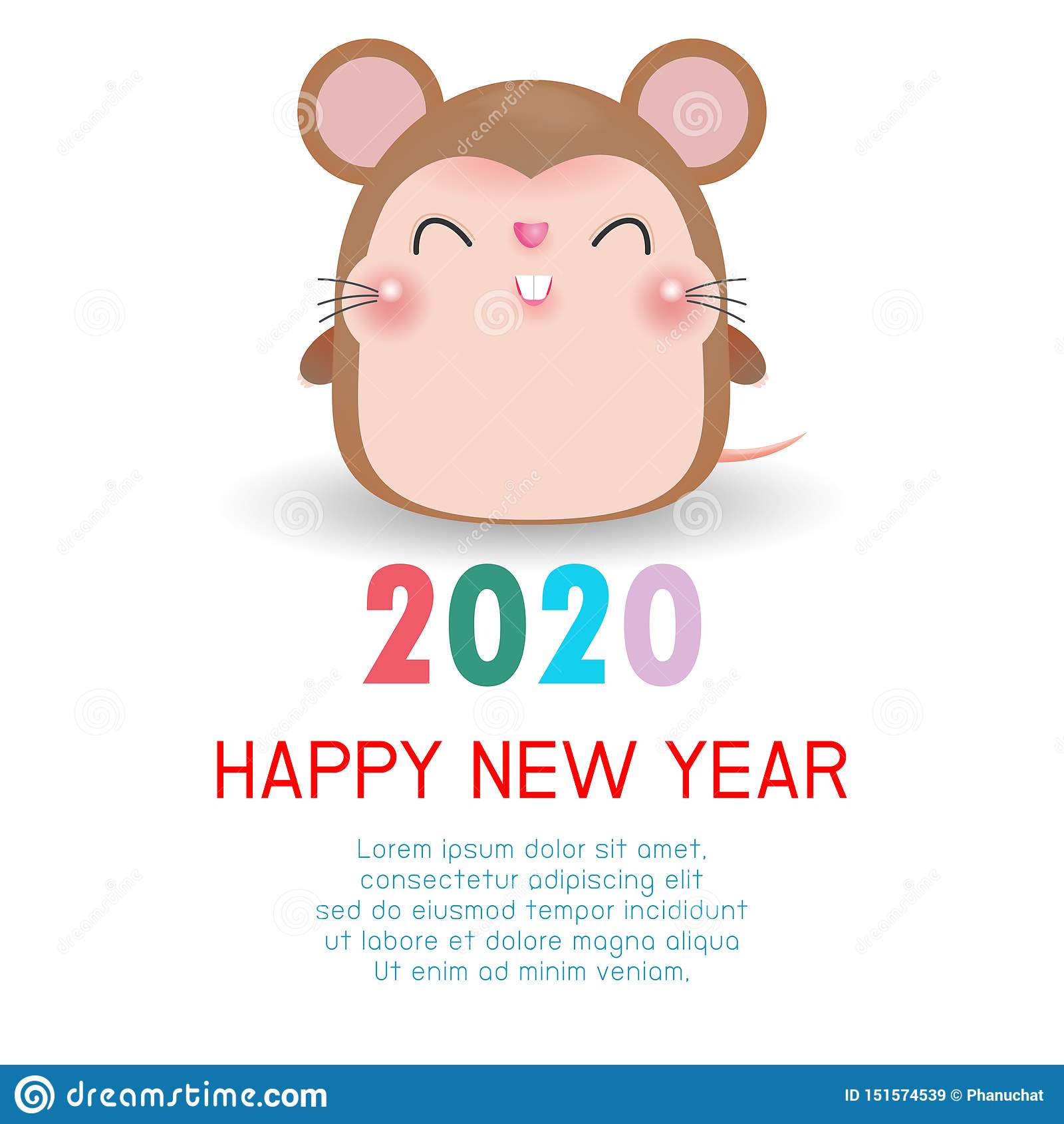 Detail Happy New Year 2020 Illustration Nomer 46