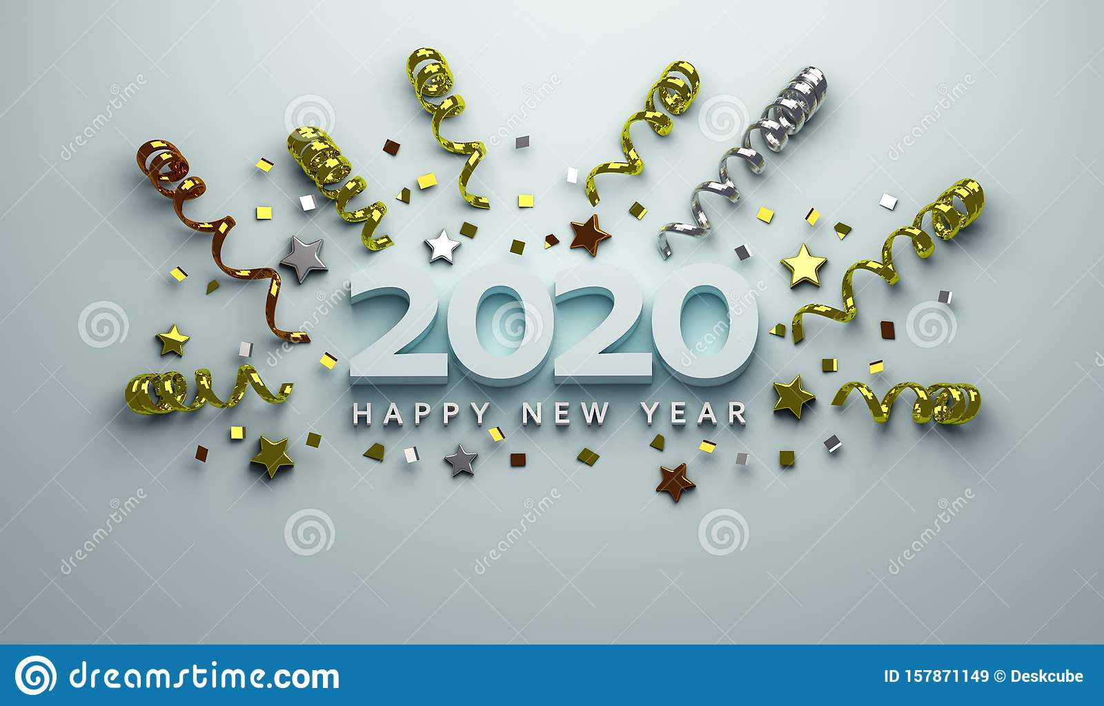 Detail Happy New Year 2020 Illustration Nomer 55