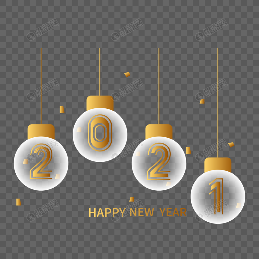 Detail Happy New Year 2021 Png Nomer 24