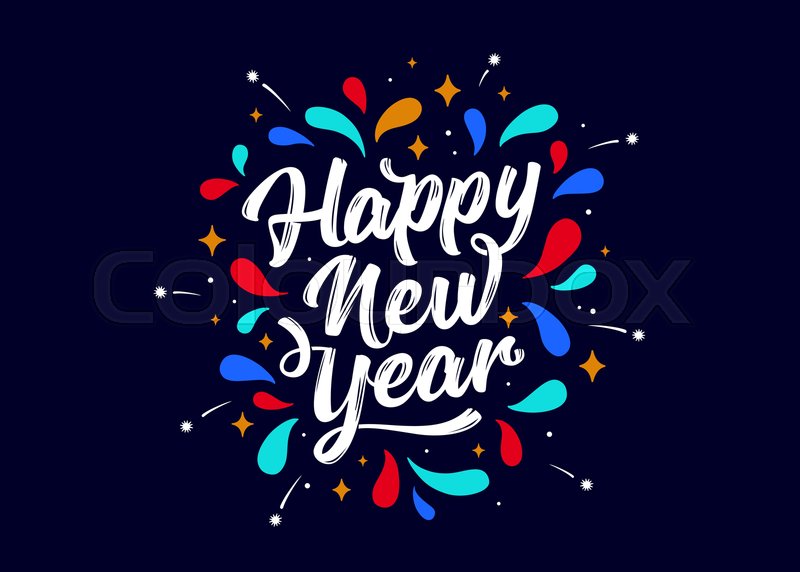 Detail Happy New Year Font Nomer 53