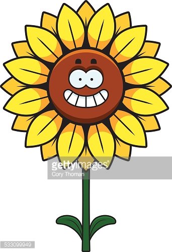 Detail Happy Sunflower Clipart Nomer 11