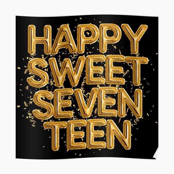 Detail Happy Sweet Seventeen Lettering Nomer 21